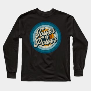 Tower of Power - Retro Circle Vintage Long Sleeve T-Shirt